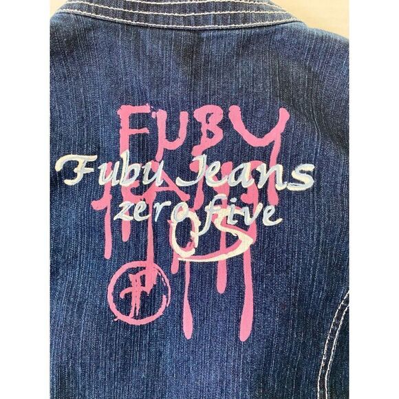 Vintage Girl’s Fubu Zip front Jean Jacket - Picture 7 of 9